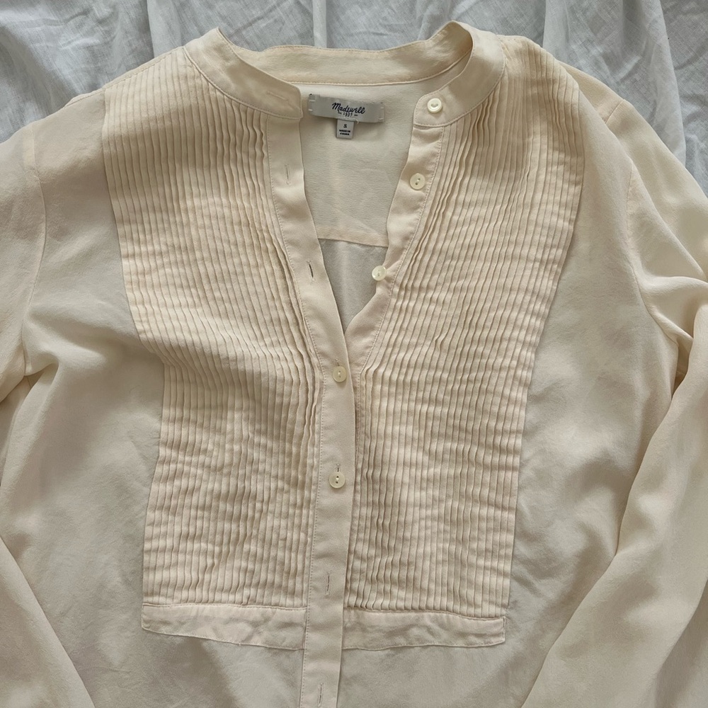 Madewell cream button down